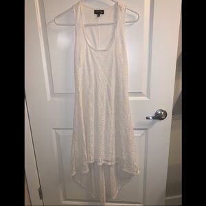 Off-White 2 Layer Lace High Low Dress